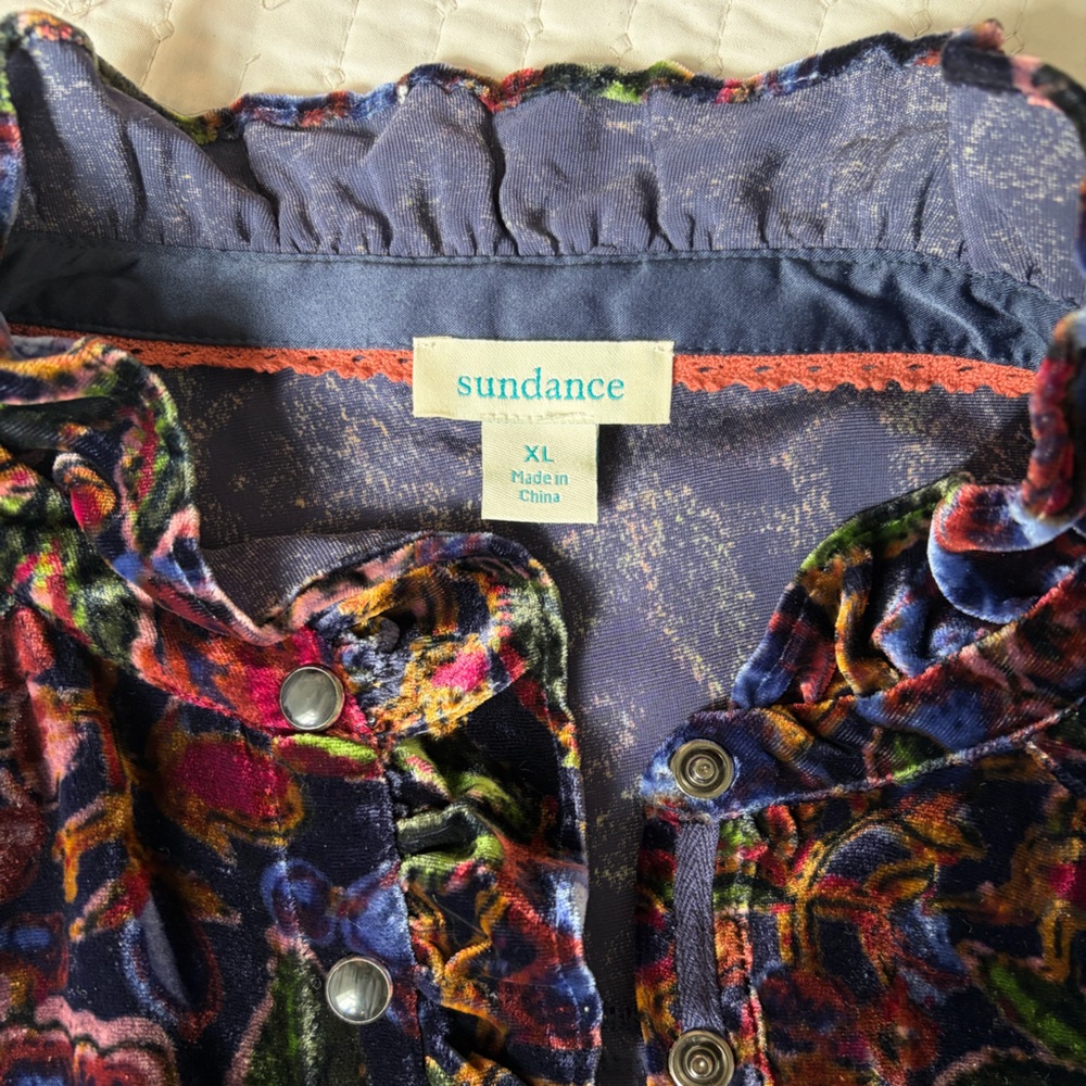 Sundance Gretel Western Velvet Button-Down Shirt - Picture 10 of 12